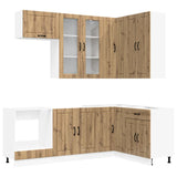 Kitchen Unit LUCCA 8 pcs Artisan Oak Engineered Wood 3438486
