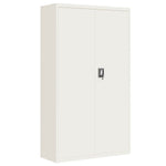 ZNTS File Cabinet White 105x40x180 cm Steel 339768