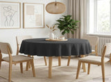 Table Cloth 5 pcs Round Dark Grey 140 cm 42040366