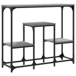 ZNTS Console Table Grey Sonoma 89.5x28x76 cm Engineered Wood 833386