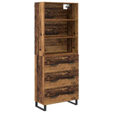 Highboard with Drawer 2 pcs Old Wood Engineered Wood 3415673