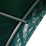 ZNTS Livestock Tent PVC 3.7x3.7 m Green 3056433