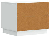 Bedside Table White 43 x 34.5 x 47 cm Engineered Wood 895255