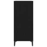 Record Cabinet Black Oak 84.5 x 38 x 89 cm Engineered Wood 862871