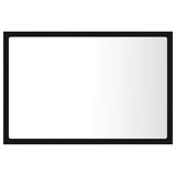 LED Bathroom Mirror Black 60x8.5x37 cm Acrylic 804917