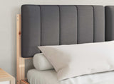 Bed Frame with Upholstered Headboard Dark Grey 120 x 190 cm 878065