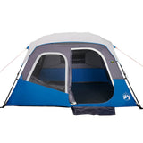 Family Tent with LED 6-Person Light Blue Quick Release 94307