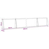 Retaining Wall 6 pcs 60 x 12 x 50 cm Steel Anthracite 3449172