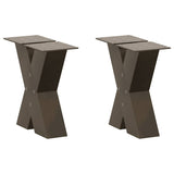 Coffee Table Legs X-Shaped 2 pcs Natural Steel 30x cm Steel 4012931