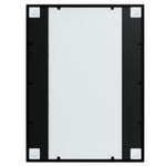 ZNTS Wall Mirrors 2 pcs Black 80x60 cm Metal 3189032