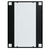 ZNTS Wall Mirrors 2 pcs Black 80x60 cm Metal 3189032