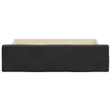 ZNTS Bed Drawers 2 pcs Black Engineered Wood and Faux Leather 833922