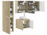 Bathroom Cabinet Set 5 pcs Sonoma Oak 53 x 15.5 x 70 cm 3407305