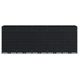 Wheelie Bin Storage for 5 Bins Black 340 x 77.5 x 121.5 cm 3394741