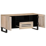 TV Cabinet 100x34x46 cm Solid Wood Mango 377507