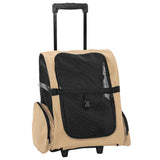 Pet Trolley 3-in-1 Design Sand 48x32x cm Oxford Fabric 42007370