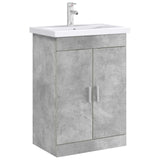 Bathroom Under Sink Cabinet Concrete Grey 78.5 x 37.5 x 81 cm 890691