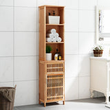 Bathroom Cabinet 42x29x182 cm Solid Wood Walnut 350356