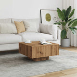 ZNTS Coffee Table Artisan Oak 60x60x31.5 cm Engineered Wood 856551