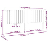 Bed Headboard 185.5x4x100 cm Solid Wood Pine 818885