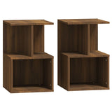 Bedside Cabinets 2 pcs Brown Oak 35x35x55 cm Engineered Wood 815188