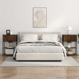 Bedside Cabinet Brown Oak 55 x 31 x 76 cm Engineered Wood 859504
