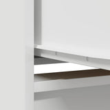 Cabinet with Drawer White 55.5x34x119.5 cm Engineered Wood 861643