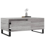 Coffee Table Grey Sonoma 90x50x36.5 cm Engineered Wood 830818