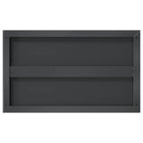 Wall Shelves 2 pcs 50x30 cm Black Stainless Steel 30294