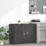 Storage Cabinet Black 90 x 40 x 70 cm Steel 891634