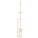 Floor to Ceiling Cat Tree Cream 258.5-284.5 cm 171717
