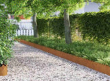 Lawn Edgings 10 pcs Rusty 103 x 0.05 x 22 cm Weathering Steel 874762