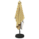 Garden Parasol with Base 200 x 300 cm Polyester Rectangular 42036210