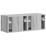 TV Wall Cabinet 2 pcs Grey Sonoma 39 x 31 x 29.5 cm 892182