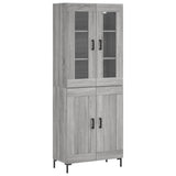 Highboard Grey Sonoma 69.5x34x180 cm Engineered Wood 3198343