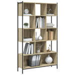 ZNTS Bookcase Sonoma Oak 102x28x172 cm Engineered Wood 3213658