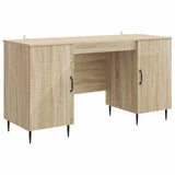Desk with Shelf Sonoma Oak 142.5 x 50 x 75 cm Engineered Wood 3414605