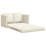Sofa Bed Cream 204 x 122 x 60 cm Velvet 42007952