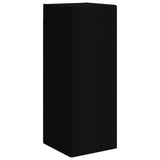 TV Cabinet Set 2 pcs Black Engineered Wood 3408971