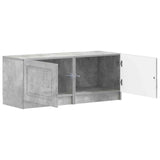 TV Cabinet Concrete Grey Engineered Wood 897778