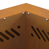 Smokeless Fire Pit Brown 38 x 38 x 51 cm Weathering Steel 858985