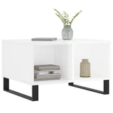 Coffee Table High Gloss White 60x50x36.5 cm Engineered Wood 830550