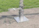 Hexagonal Fence with Concrete Base 100 x 0.5 m Galvanised Steel 3353860