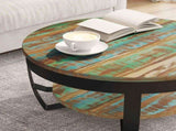 244674 Coffee Table Solid Reclaimed Wood 65x32 cm