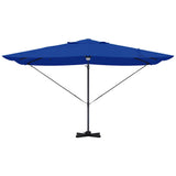 Umbrella 351 x 250 x 253 cm Polyester and Aluminium Azurblau 42003364