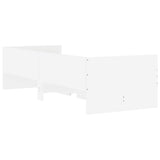 Bed Frame with Drawers without Mattress White 100x200 cm 3207336