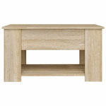 Coffee Table Sonoma Oak 79x49x41 cm Engineered Wood 809713