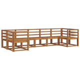 Outdoor Sofa Set 7 pcs Natural Solid Acacia Wood 3366902