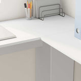 Corner Desk White 140 x 113.5 x 75 cm Engineered Wood 869554