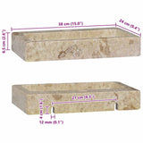 Sink Cream 38x24x6.5 cm Marble 149186